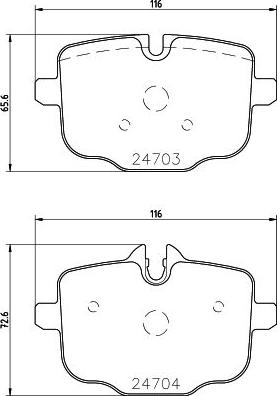 HELLA 8DB 355 026-321 - Kit de plaquettes de frein, frein à disque cwaw.fr