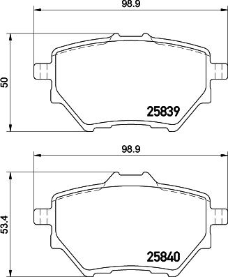 HELLA 8DB 355 020-991 - Kit de plaquettes de frein, frein à disque cwaw.fr