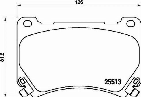 HELLA 8DB 355 020-451 - Kit de plaquettes de frein, frein à disque cwaw.fr