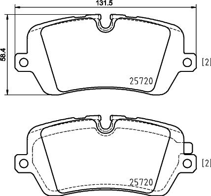 HELLA 8DB 355 020-361 - Kit de plaquettes de frein, frein à disque cwaw.fr