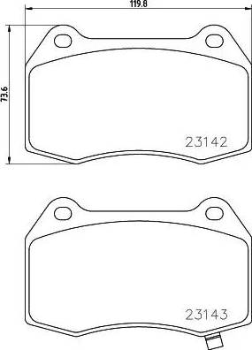 BMW 34116761254 - Kit de plaquettes de frein, frein à disque cwaw.fr