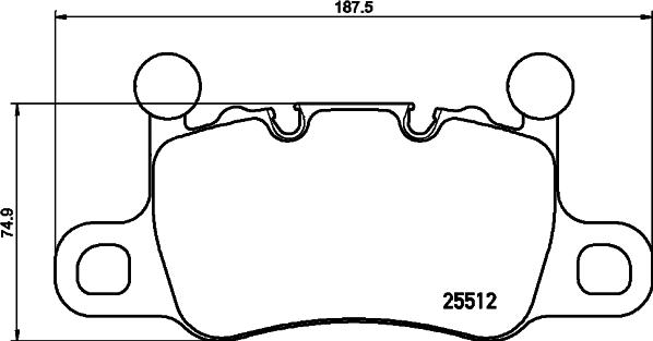 HELLA 8DB 355 021-401 - Kit de plaquettes de frein, frein à disque cwaw.fr