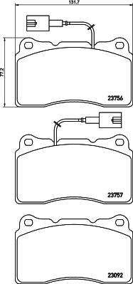 FTE 9002184 - Kit de plaquettes de frein, frein à disque cwaw.fr