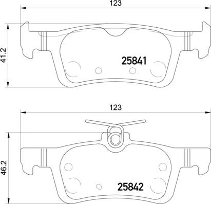 HELLA 8DB 355 021-311 - Kit de plaquettes de frein, frein à disque cwaw.fr