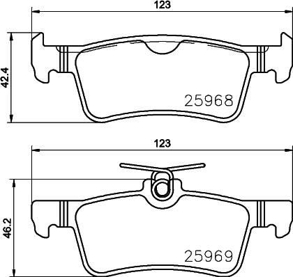 HELLA 8DB 355 021-701 - Kit de plaquettes de frein, frein à disque cwaw.fr