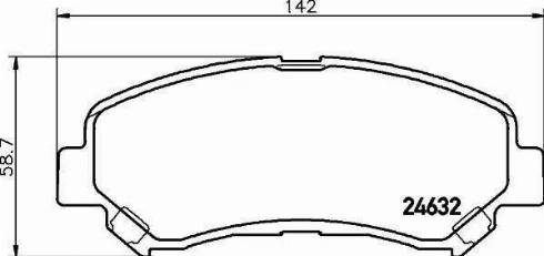 HELLA 8DB 355 013-781 - Kit de plaquettes de frein, frein à disque cwaw.fr