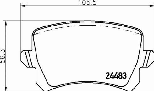 HELLA 8DB 355 026-191 - Kit de plaquettes de frein, frein à disque cwaw.fr