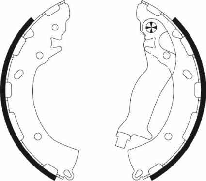 HELLA 8DB 355 022-191 - Jeu de mâchoires de frein cwaw.fr