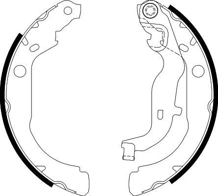 HELLA 8DB 355 022-261 - Jeu de mâchoires de frein cwaw.fr