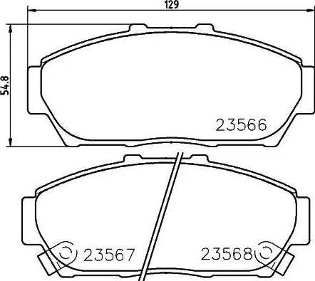 HELLA 8DB 355 009-981 - Kit de plaquettes de frein, frein à disque cwaw.fr