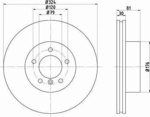 HELLA 8DD 355 121-121 - Disque de frein cwaw.fr