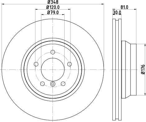 HELLA 8DD 355 129-781 - Disque de frein cwaw.fr