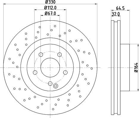 HELLA 8DD 355 109-472 - Disque de frein cwaw.fr