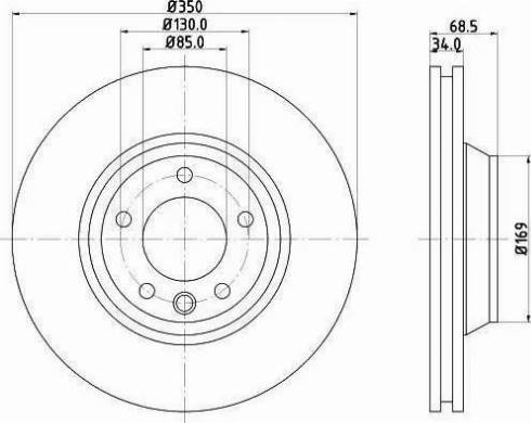 HELLA 8DD 355 121-091 - Disque de frein cwaw.fr