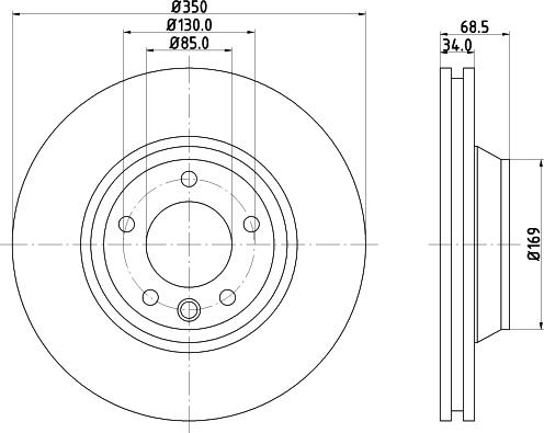 HELLA 8DD 355 109-762 - Disque de frein cwaw.fr