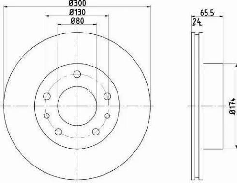 HELLA 8DD 355 104-431 - Disque de frein cwaw.fr