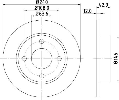 HELLA 8DD 355 104-631 - Disque de frein cwaw.fr