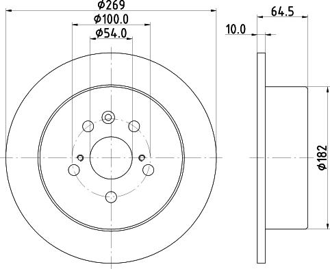 HELLA 8DD 355 104-061 - Disque de frein cwaw.fr