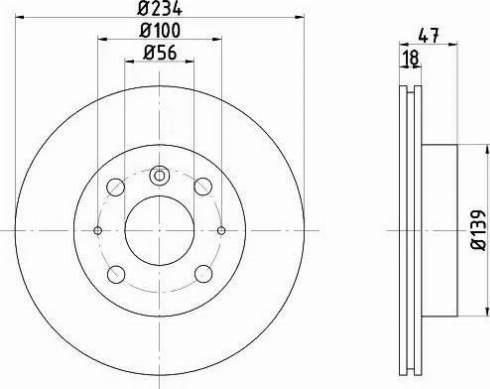 HELLA 8DD 355 104-841 - Disque de frein cwaw.fr