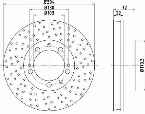 HELLA 8DD 355 104-731 - Disque de frein cwaw.fr