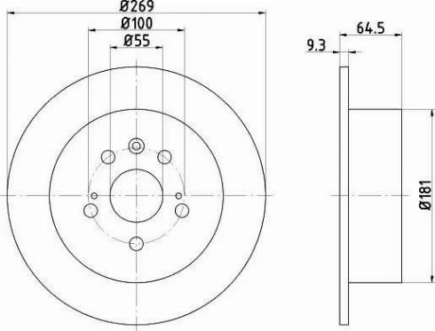 HELLA 8DD 355 105-901 - Disque de frein cwaw.fr