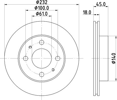 HELLA 8DD 355 105-921 - Disque de frein cwaw.fr