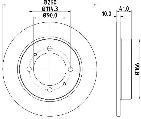 HELLA 8DD 355 105-472 - Disque de frein cwaw.fr