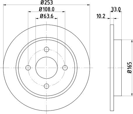 HELLA 8DD 355 105-661 - Disque de frein cwaw.fr