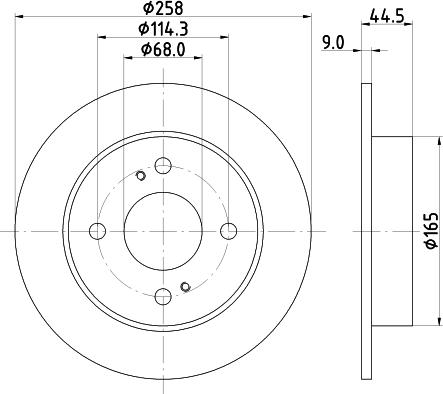 HELLA 8DD 355 105-171 - Disque de frein cwaw.fr