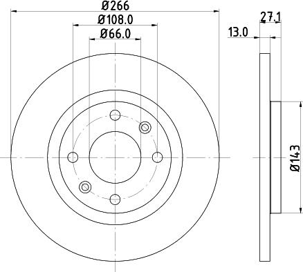 HELLA 8DD 355 105-751 - Disque de frein cwaw.fr