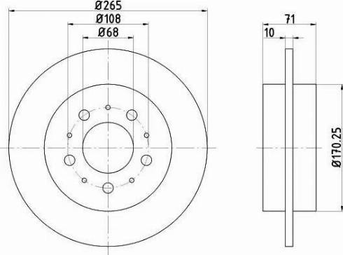 HELLA 8DD 355 106-621 - Disque de frein cwaw.fr