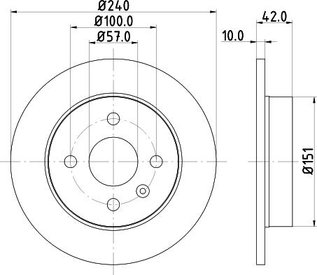 HELLA 8DD 355 106-091 - Disque de frein cwaw.fr