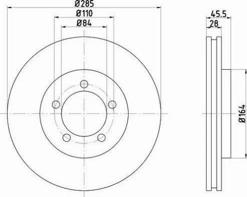 HELLA 8DD 355 106-251 - Disque de frein cwaw.fr