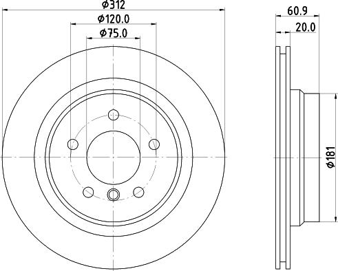 HELLA 8DD 355 106-772 - Disque de frein cwaw.fr