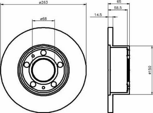 HELLA 8DD 355 100-451 - Disque de frein cwaw.fr