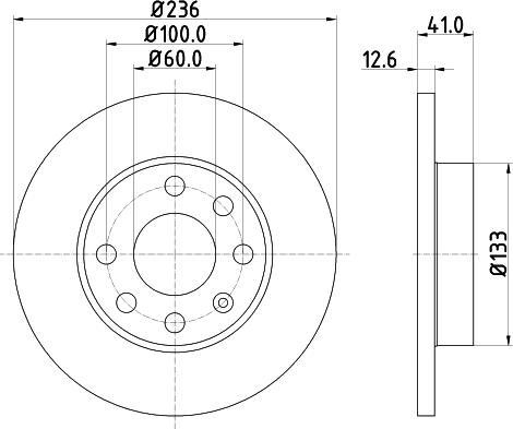 HELLA 8DD 355 100-431 - Disque de frein cwaw.fr