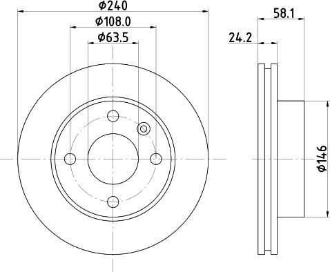 HELLA 8DD 355 100-531 - Disque de frein cwaw.fr