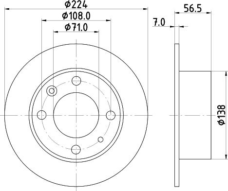 HELLA 8DD 355 100-681 - Disque de frein cwaw.fr