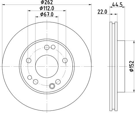 HELLA 8DD 355 101-461 - Disque de frein cwaw.fr