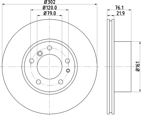 HELLA 8DD 355 101-712 - Disque de frein cwaw.fr