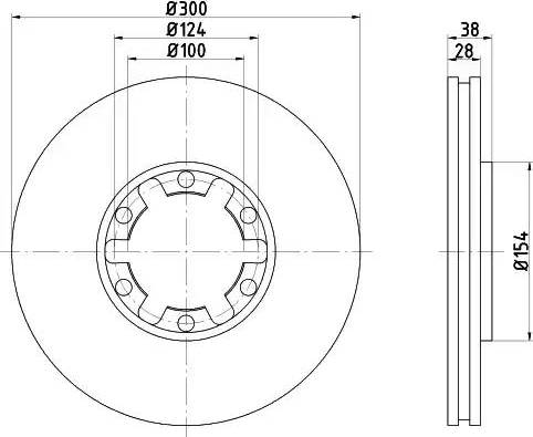 HELLA 8DD 355 108-021 - Disque de frein cwaw.fr