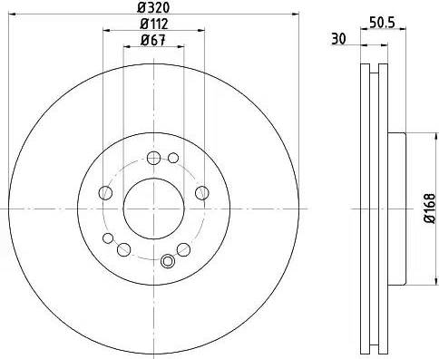 HELLA 8DD 355 103-411 - Disque de frein cwaw.fr