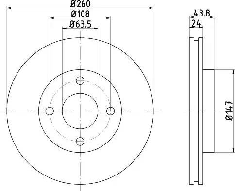 HELLA 8DD 355 103-431 - Disque de frein cwaw.fr