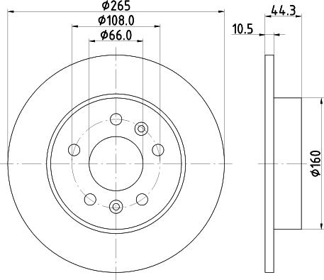 HELLA 8DD 355 103-531 - Disque de frein cwaw.fr