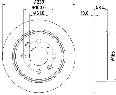 HELLA 8DD 355 103-111 - Disque de frein cwaw.fr