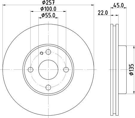 HELLA 8DD 355 103-181 - Disque de frein cwaw.fr