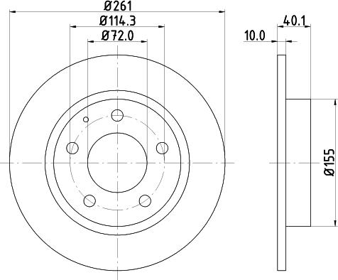 HELLA 8DD 355 103-231 - Disque de frein cwaw.fr