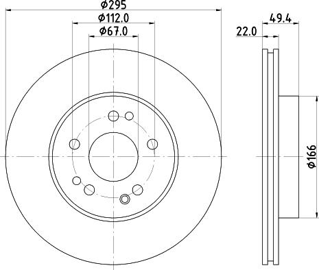 HELLA 8DD 355 102-761 - Disque de frein cwaw.fr