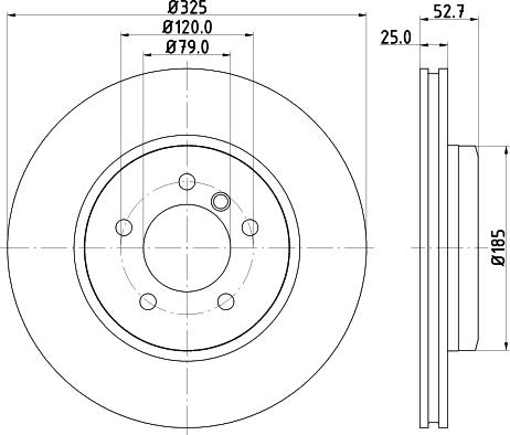 HELLA 8DD 355 124-221 - Disque de frein cwaw.fr