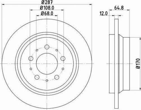 HELLA 8DD 355 107-081 - Disque de frein cwaw.fr